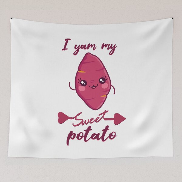 Item preview, I YAM MY SWEET POTATO MATCHING COUPLES YES I YAM designed and sold by Delicious Design ⭐⭐⭐⭐⭐.