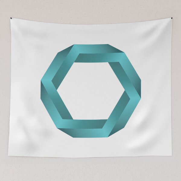 Item preview, Penrose Hexagon ( Teal ) designed and sold by pgons.