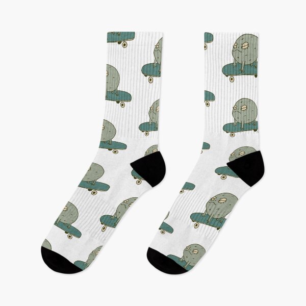 Item preview, African rain frog skateboarding designed and sold by MyYellowBird.