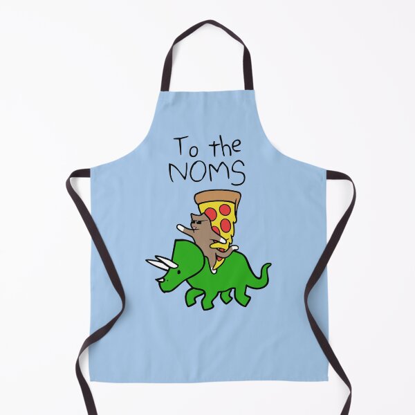 Item preview, To The Noms! (Cat And Pizza Riding Triceratops) designed and sold by jezkemp.