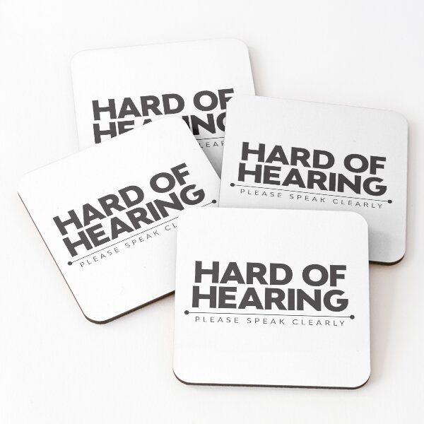 Item preview, Hard Of Hearing | Please Speak Clearly | Deaf designed and sold by Minimalwiz.