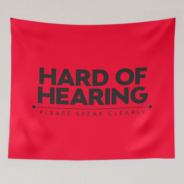 Item preview, Hard Of Hearing | Please Speak Clearly | Deaf designed and sold by Minimalwiz.