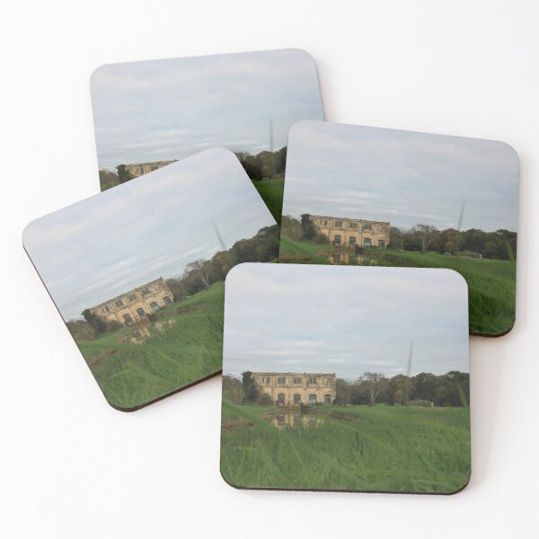 Item preview, natural panorama with an ancient industrial structure the old dewatering building on the Arno river among the green grass in coltano pisa tuscany designed and sold by alessiapenny.
