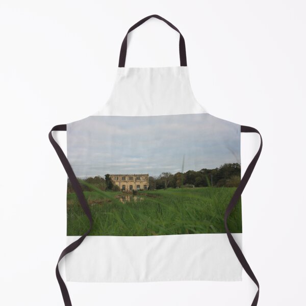 Item preview, natural panorama with an ancient industrial structure the old dewatering building on the Arno river among the green grass in coltano pisa tuscany designed and sold by alessiapenny.