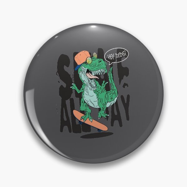 Item preview, Skate all Day - Dino Skateboarder designed and sold by wazoosi.