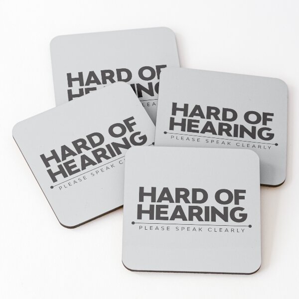 Item preview, Hard Of Hearing | Please Speak Clearly | Deaf designed and sold by Minimalwiz.