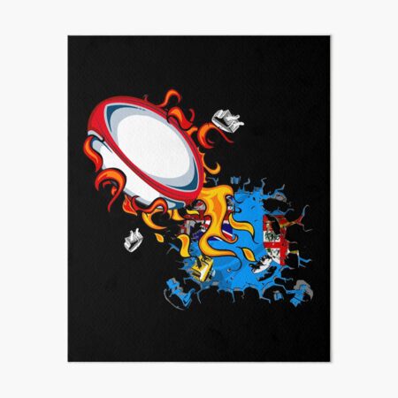 Fiji Rugby Art Board Print