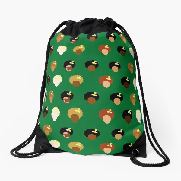 Cool Kid With The Fro Drawstring Bag