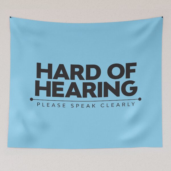 Item preview, Hard Of Hearing | Please Speak Clearly | Deaf designed and sold by Minimalwiz.
