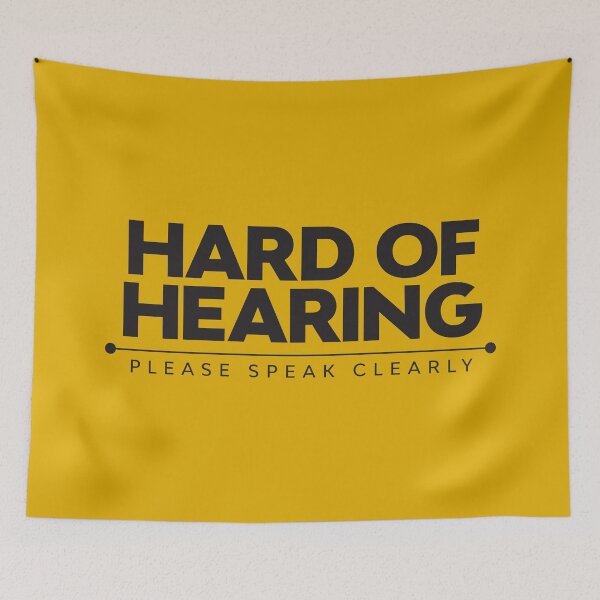 Item preview, Hard Of Hearing | Please Speak Clearly | Deaf designed and sold by Minimalwiz.