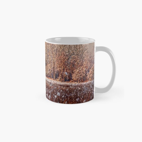 Snow Covered Farm Field Classic Mug