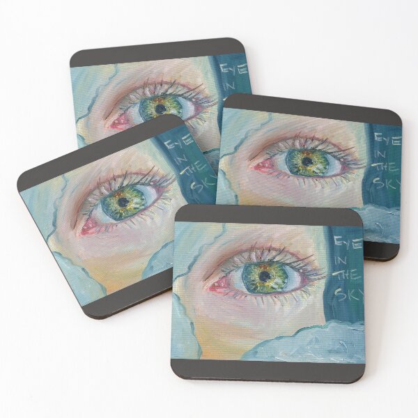 Item preview, Eye in the sky, surreal, eye painting, looking at you designed and sold by lydiaknoxart.