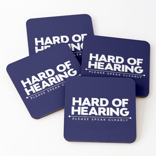 Item preview, Hard Of Hearing | Please Speak Clearly | Deaf designed and sold by Minimalwiz.