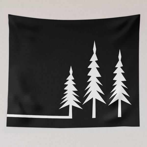 Item preview, Minimalist Tree Forest: Classic black and white edition designed and sold by Deegital18.