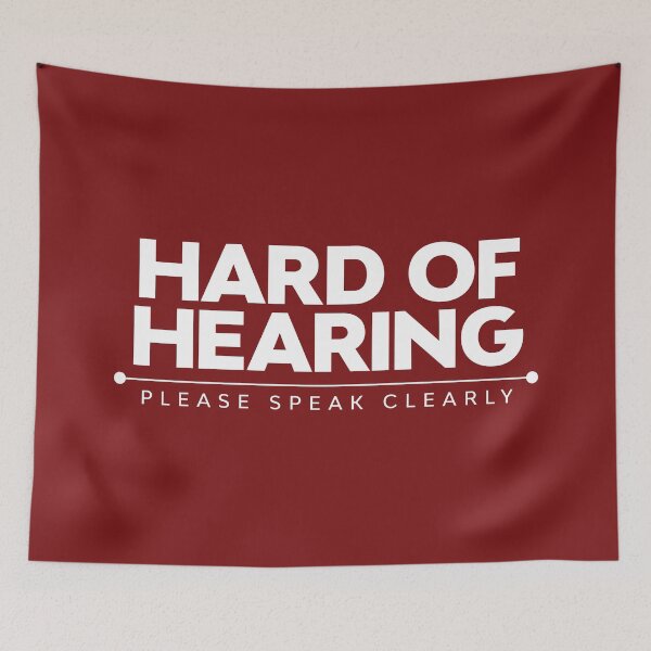 Item preview, Hard Of Hearing | Please Speak Clearly | Deaf designed and sold by Minimalwiz.