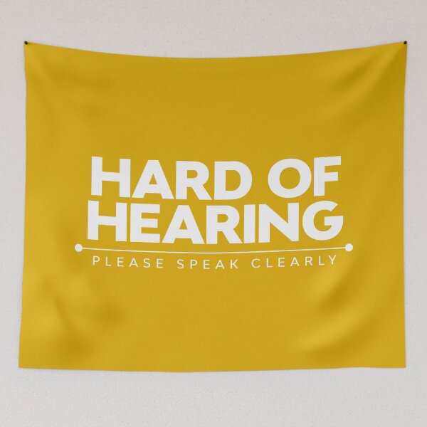 Item preview, Hard Of Hearing | Please Speak Clearly | Deaf designed and sold by Minimalwiz.