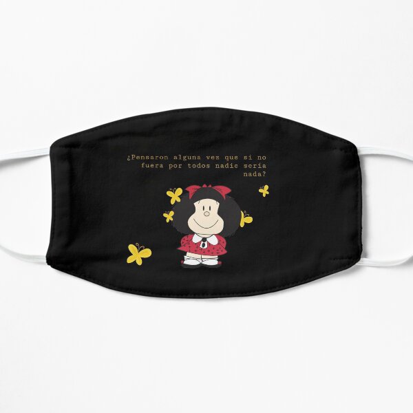 Mafalda metafísica Mascarilla plana