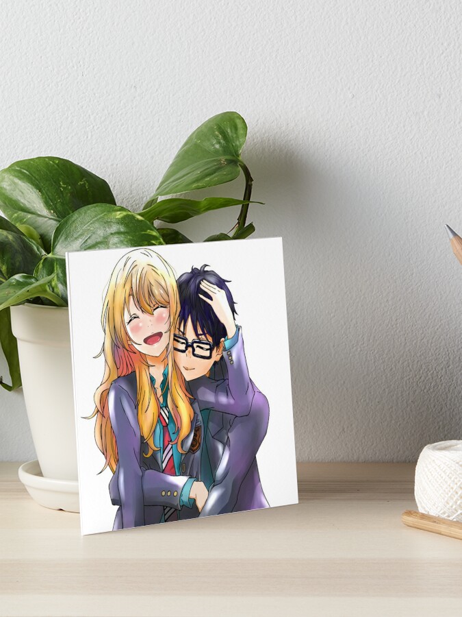 Your Lie In April Shigatsu Wa Kimi No Uso Kaori Miyazono Playing Violin  Art Board Print for Sale by SDStore03