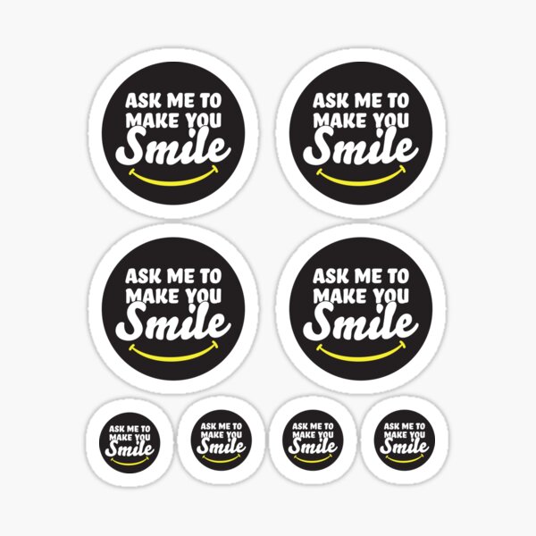 Item preview, Ask Me To Make You Smile designed and sold by sundae-artisan.