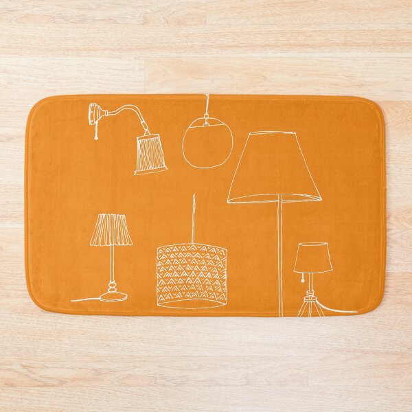 Item preview, Lamps, lamps, lamps on orange background designed and sold by Aidi Riera.