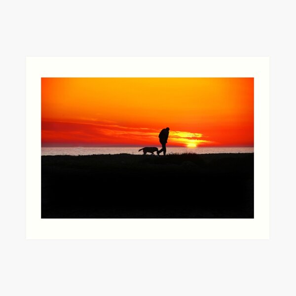 Sunset at Spiddal, Connemara, Ireland Art Print