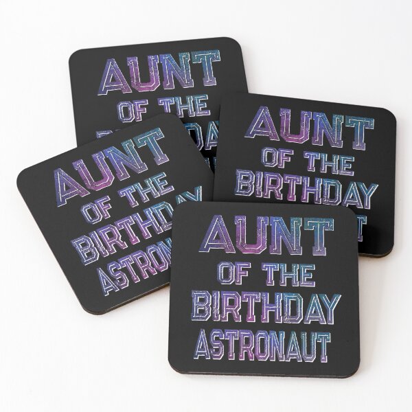 Item preview, Aunt Of The Birthday Astronaut Boy And Girl Space Theme graphic designed and sold by Grabitees.