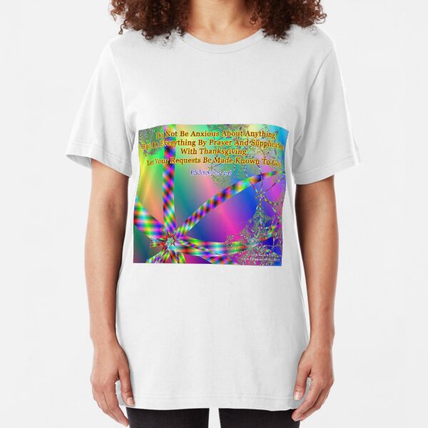 Philippians 4:6 Do Not Be Anxious About Anything Slim Fit T-Shirt