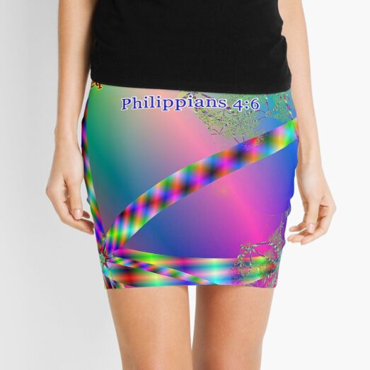 Philippians 4:6 Do Not Be Anxious About Anything Mini Skirt