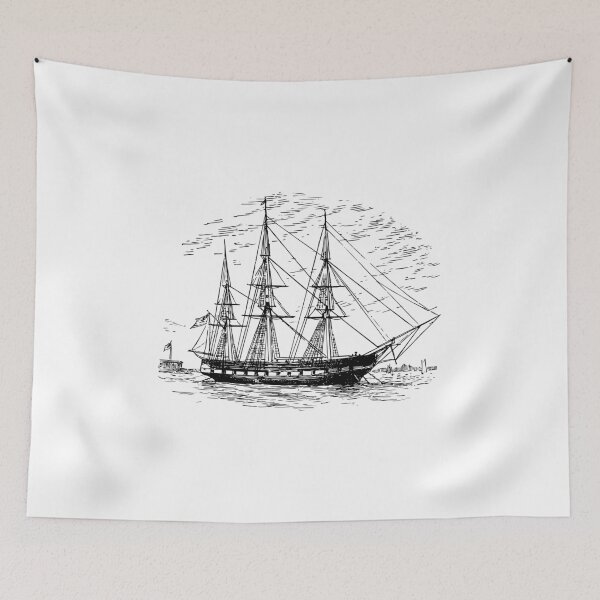 Item preview, Vintage Ship Travel designed and sold by BlueBerry-P.