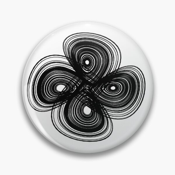 Artikelvorschau, Doppeltes chaotisches seltsames Attraktor-Design - schwarz entworfen und verkauft von rahilvalani.