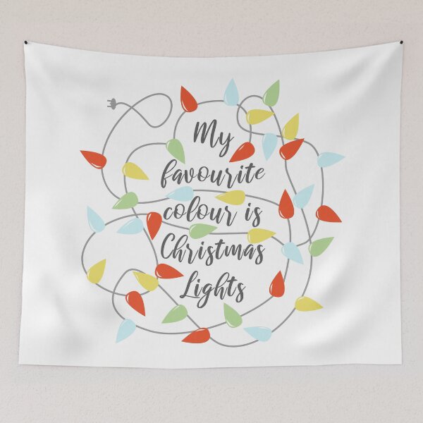 Artikelvorschau, My Favourite Colour is Christmas Lights - Dark text option entworfen und verkauft von LouiseFranksArt.