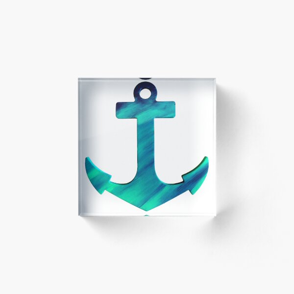 Anchors Away Acrylic Block