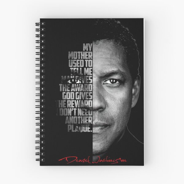 Item preview, Black and white Denzel Washington quote poster designed and sold by Enea Kelo.