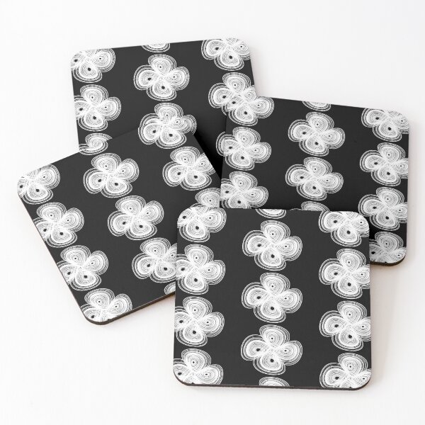 Item preview, Double chaotic strange attractor design - white designed and sold by rahilvalani.