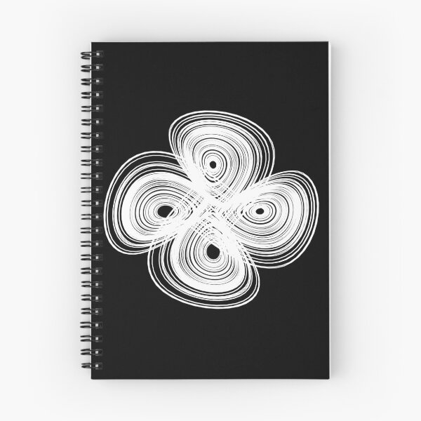 Item preview, Double chaotic strange attractor design - white designed and sold by rahilvalani.