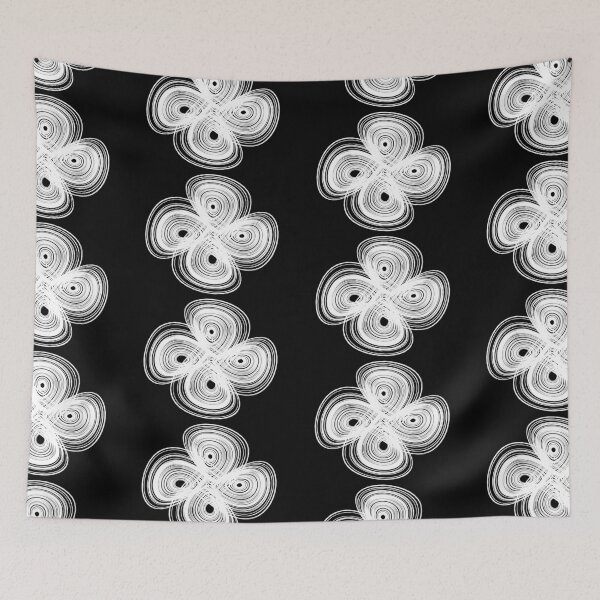 Item preview, Double chaotic strange attractor design - white designed and sold by rahilvalani.