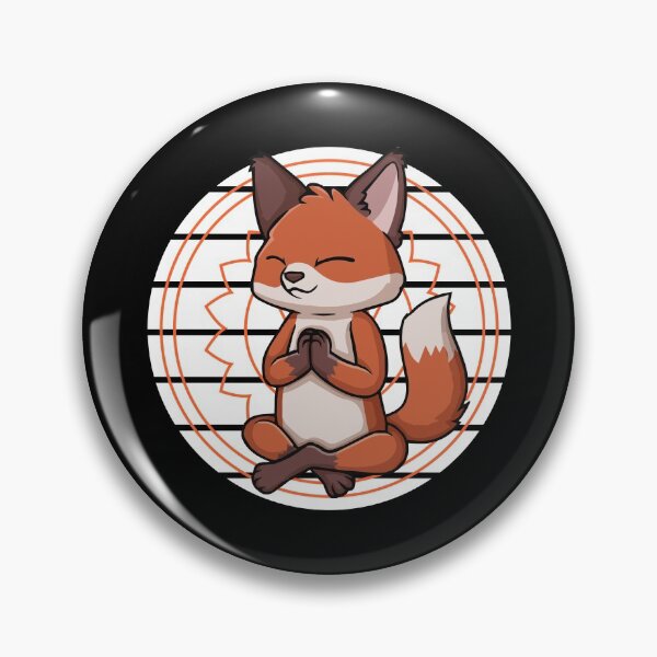 Item preview, Meditation fox mindfulness yoga zen designed and sold by Nessshirts.