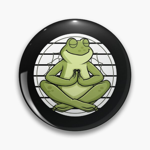 Item preview, Meditation frog mindfulness zen yoga designed and sold by Nessshirts.