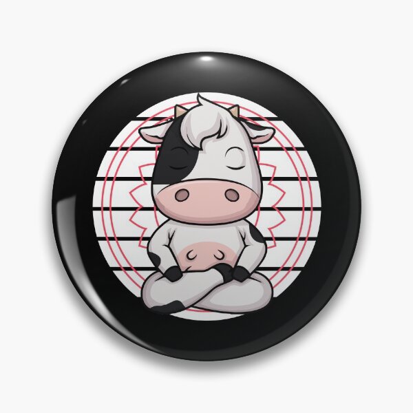 Item preview, 7 chakra mindfulness meditation cow zen designed and sold by Nessshirts.