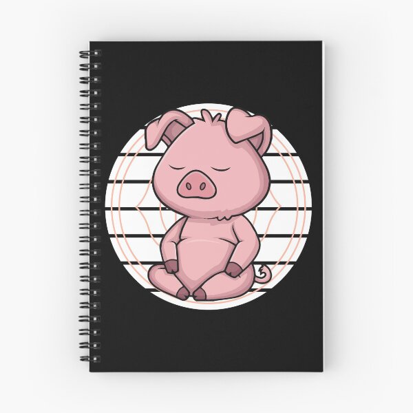 Item preview, Zen yoga mindfulness meditation pig designed and sold by Nessshirts.