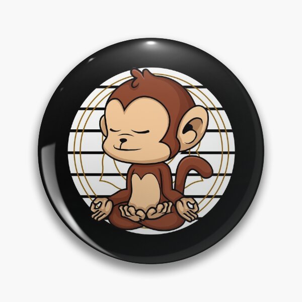 Item preview, Yoga Nidra Zen Meditation Chakra Monkey Chimpanzee designed and sold by Nessshirts.