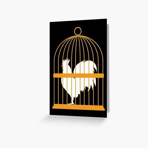 Caged Locked Cock Greeting Card