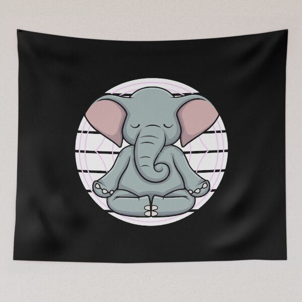 Item preview, Elephant Meditates Meditation Yoga Zen designed and sold by Nessshirts.