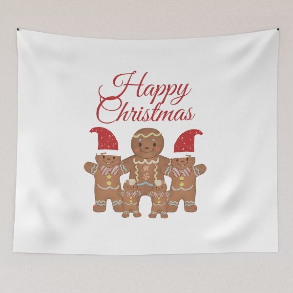 Item preview, Happy Christmas Gingerbread Family designed and sold by ckylin.