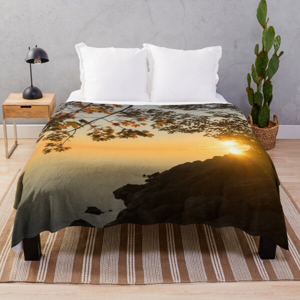 Item preview, Golden Autumn - Glorious Sunrise on the Shore  designed and sold by Georgia Mizuleva.