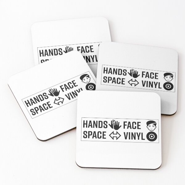 Item preview, Hands Face Space Vinyl designed and sold by Jokertags.