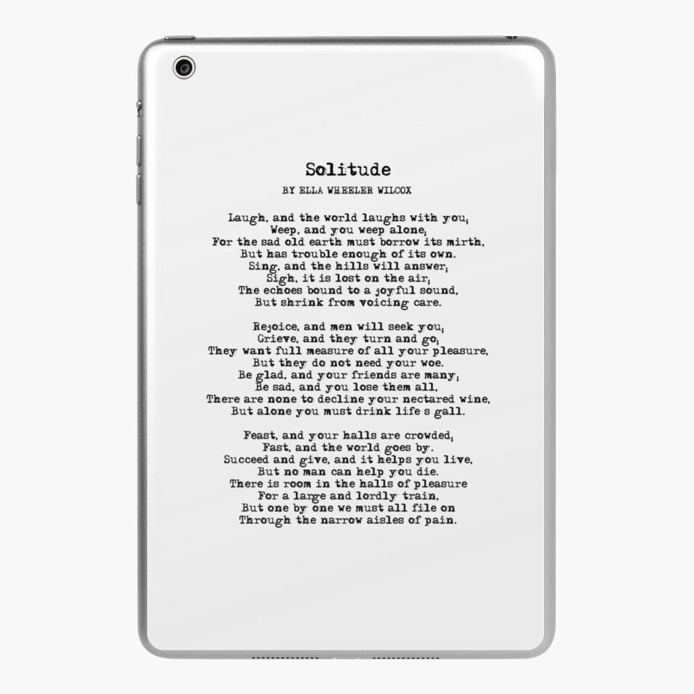 Our Greatest Fear poem iPad Case & Skin for Sale by czerinaart