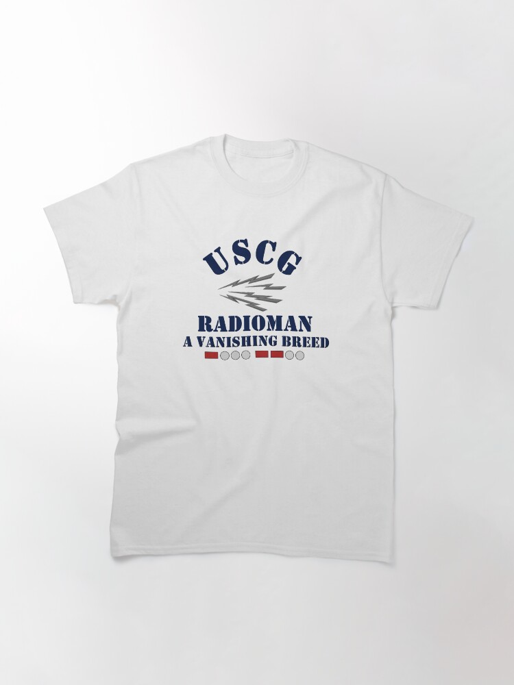 Alternate view of USCG Radioman A Vanishing Breed Classic T-Shirt