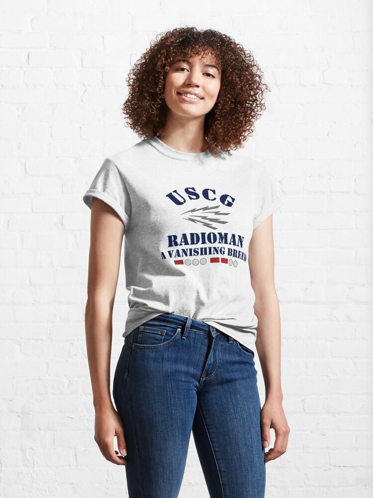 Alternate view of USCG Radioman A Vanishing Breed Classic T-Shirt