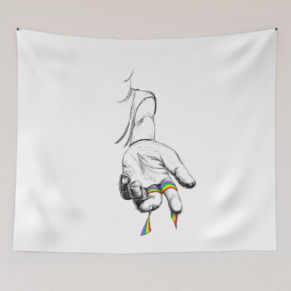 Item preview, Hand holding rainbow lint designed and sold by InkLove.